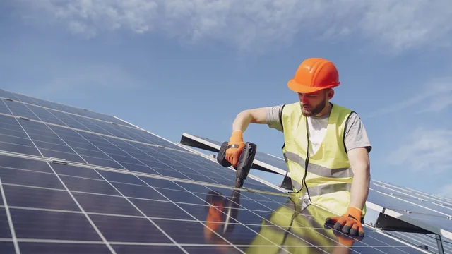 Rooftop solar panel installation in Durham, NC